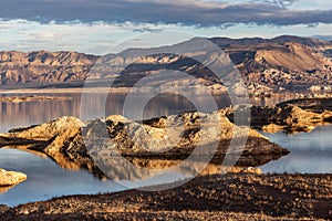 Low Water Level in Lake Mead National Recreation Area