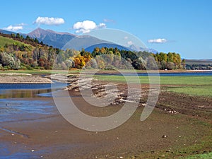 Low water level at Liptovska Mara