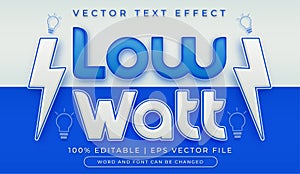 Low watt text effect