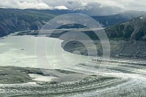 Lowell Glacier Edge and Lake, Kluane National Park, Yukon