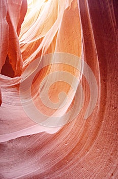 The lower Antelope canyon, Arizona, USA