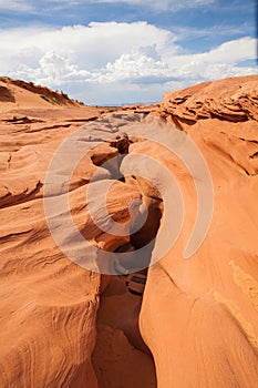 Lower Antelope Canyon entrance, Page. Utah.