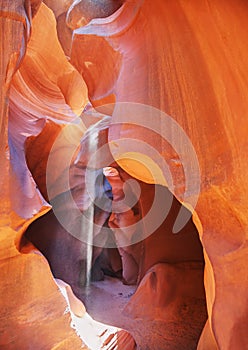 Lower Antelope Canyon view near Page, Arizona