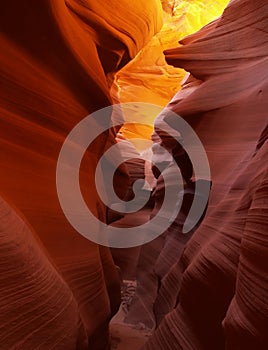 The lower Antelope Slot Canyon near Page in Arizona