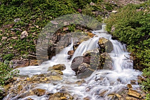 Lower Apikuni Falls in Glacier National Park, Montana