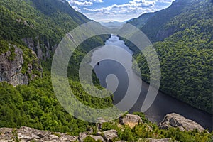 Lower Ausable Lake from Indian Head Lookout