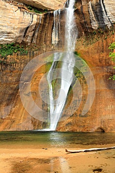 Escalante National Monument, Lower Calf Creek Falls in Southwest Desert, Utah, USA