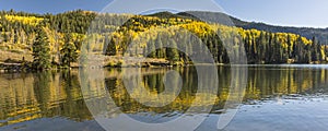 Lower Catacract Lake Autumn Panorama