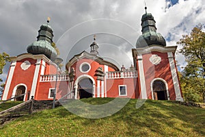 Lower church of baroque calvary in Banska Stiavnica, Slovakia.