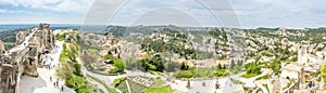 Lower courtyards in Les Baux-de-provence in France