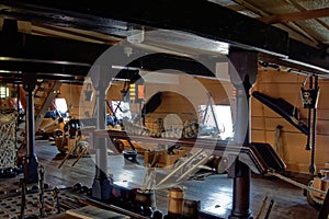 Lower Deck on Sailing Ship