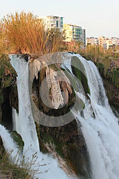 Lower Duden Waterfall in Antalya, Turkey