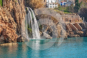 Lower Duden Waterfall Antalya Turkey January