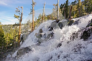 Lower Eagle Falls in Emerald Bay State Park, Lake Tahoe, California