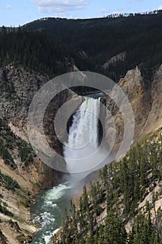 Lower Fall of the Grand Canyon of the Yellowstone National Park