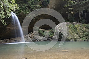 Lower falls in Hocking Hills State Forest