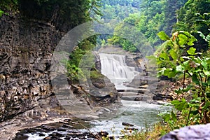 Lower falls at Letchworth State Park