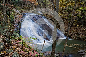 Lower Falls on Roaring Run Creek, Jefferson National Forest, USA