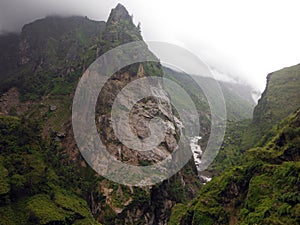 Lower Himalayan Mountains in Monsoon