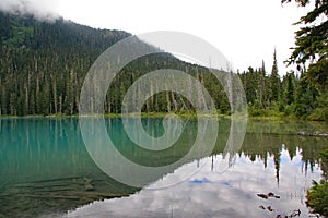 Lower Joffre Lake in Joffre Lakes Provincial Park, Canada.