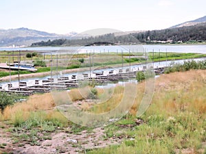 Lower Lake Level Caused By Climate Change