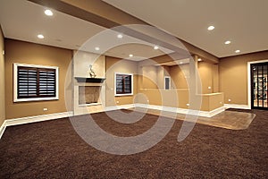 Lower level family room