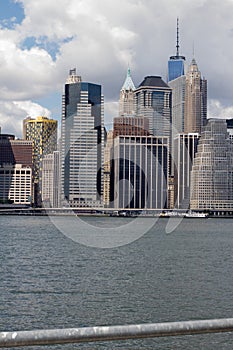 Lower Manhattan and East River