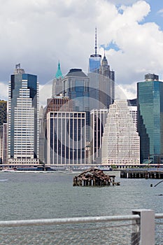 Lower Manhattan and East River