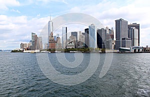 Lower Manhattan. Famous New York landmarks