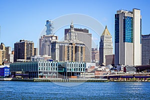 Lower Manhattan skyline panorama