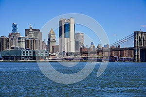 Lower Manhattan skyline panorama