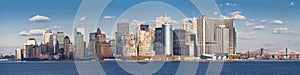 Lower Manhattan skyline from Staten Island Ferry