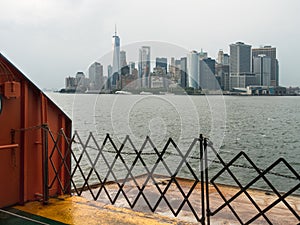 Lower Manhattan viewed from the ferry