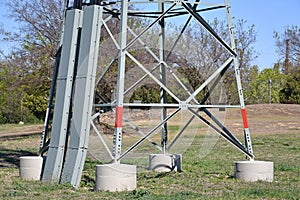 Lower part of an electricity pole