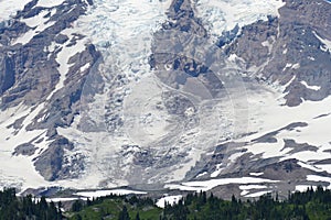 Lower portion of the Nisqually glacier