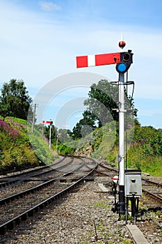 Lower quadrant semaphore signal. photo