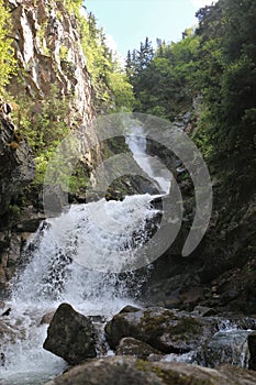 Lower Reid Falls in Skagway, Alaska.