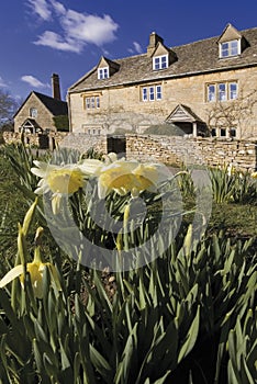 Lower Slaughter Village The Cotswolds Gloucestershire The Midlands England photo