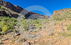 Lower Sullivan Canyon at the Headwaters of the Verde River in AZ