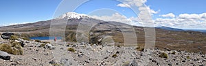 Lower Tama Lake and Mount Ruapehu Tongariro National Park