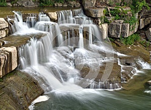 Lower Taughannock Falls in rural New York