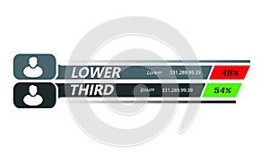 Lower third design template. Vector illustration. eps 10