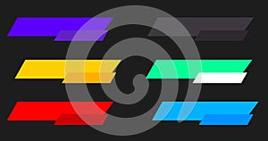 Lower third pack. Designed cool lower third-pack in different colors.