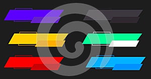 Lower third pack. Designed cool lower third-pack in different colors.