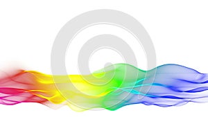 Lower thirds abstract flowing multicolored background, blurred wave motion