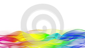 Lower thirds colorful abstract flowing background, blurred wave effect