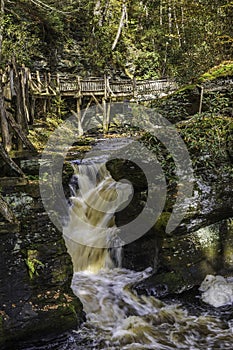 Lower tier of the main falls at Bushkill Falls