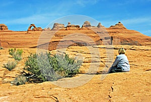 Lower View of Delicate Arch