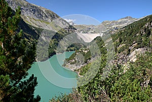 Lower Water Reservoir of Kolnbrein Dam