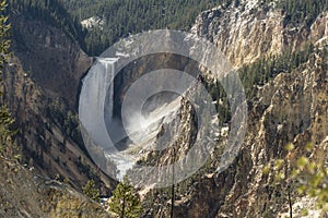 Lower Yellowstone Falls from Artist`s point